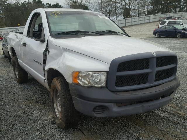 1D7HU16N85J650217 - 2005 DODGE RAM 1500 S WHITE photo 1