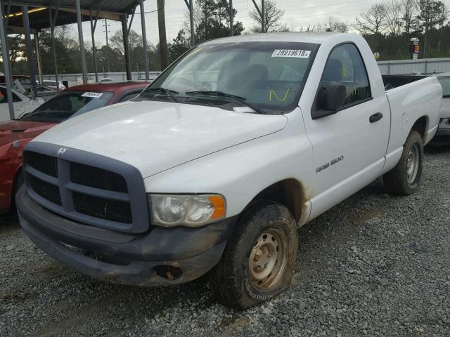 1D7HU16N85J650217 - 2005 DODGE RAM 1500 S WHITE photo 2