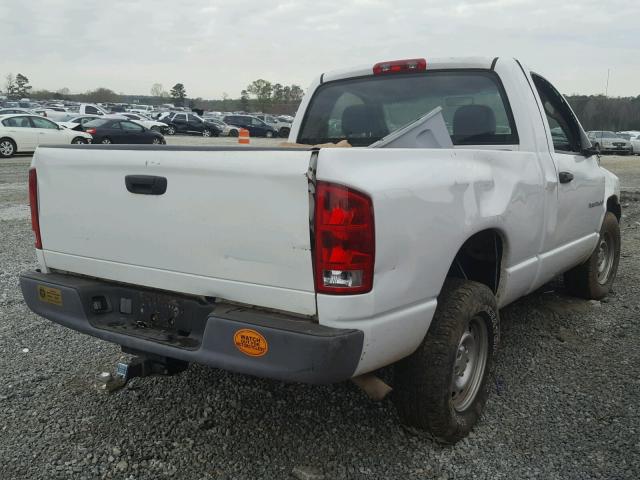 1D7HU16N85J650217 - 2005 DODGE RAM 1500 S WHITE photo 4