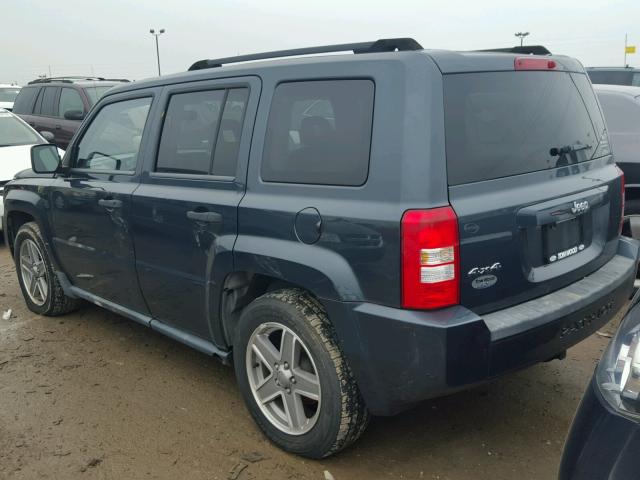 1J8FF28W97D264620 - 2007 JEEP PATRIOT SP BLUE photo 3