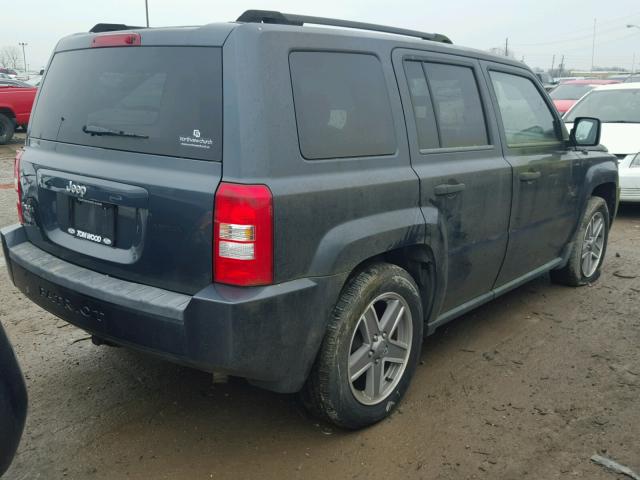 1J8FF28W97D264620 - 2007 JEEP PATRIOT SP BLUE photo 4