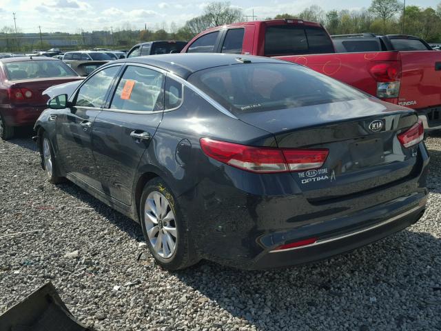 5XXGU4L31GG072656 - 2016 KIA OPTIMA EX CHARCOAL photo 3