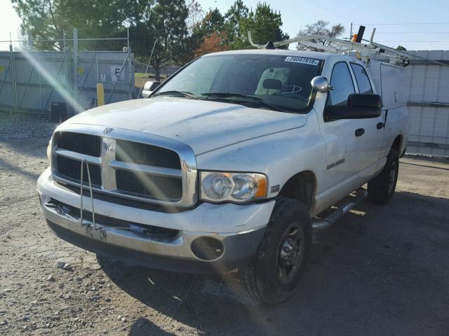 3D7KS28D05G769144 - 2005 DODGE RAM 2500 S WHITE photo 2