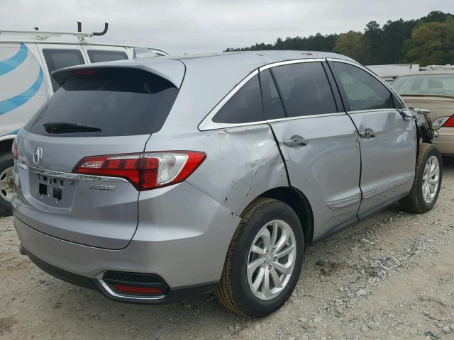 5J8TB3H38HL002436 - 2017 ACURA RDX BASE SILVER photo 4