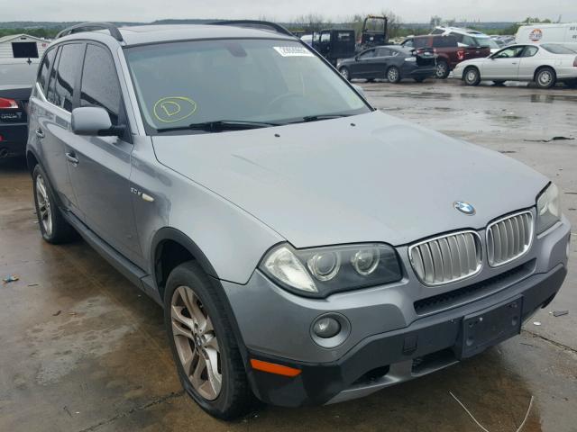 WBXPC93438WJ12814 - 2008 BMW X3 3.0SI SILVER photo 1