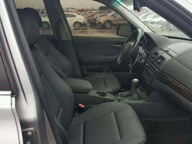WBXPC93438WJ12814 - 2008 BMW X3 3.0SI SILVER photo 5