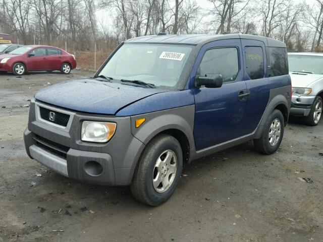 5J6YH28523L008931 - 2003 HONDA ELEMENT EX BLUE photo 1