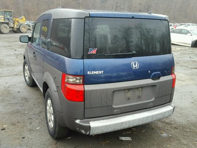 5J6YH28523L008931 - 2003 HONDA ELEMENT EX BLUE photo 3