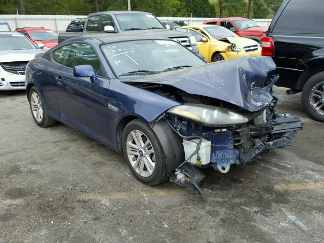 KMHHM66D87U238018 - 2007 HYUNDAI TIBURON GS BLUE photo 1