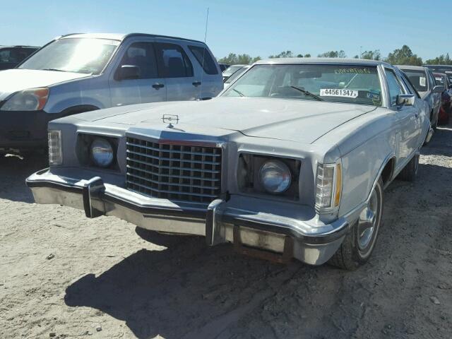 7J87H215961 - 1977 FORD T-BIRD GRAY photo 2