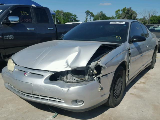 2G1WW15EX19294803 - 2001 CHEVROLET MONTE CARL 银色 照片 2