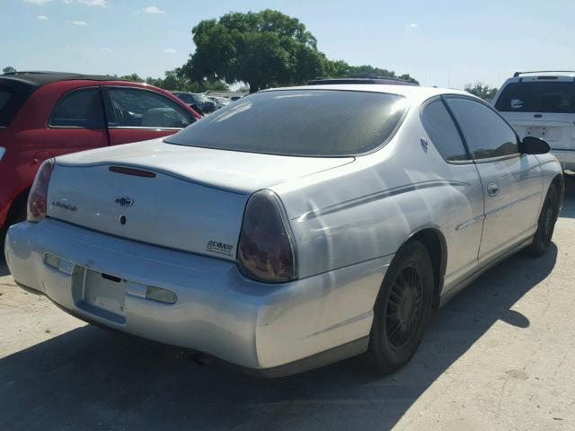2G1WW15EX19294803 - 2001 CHEVROLET MONTE CARL 银色 照片 4