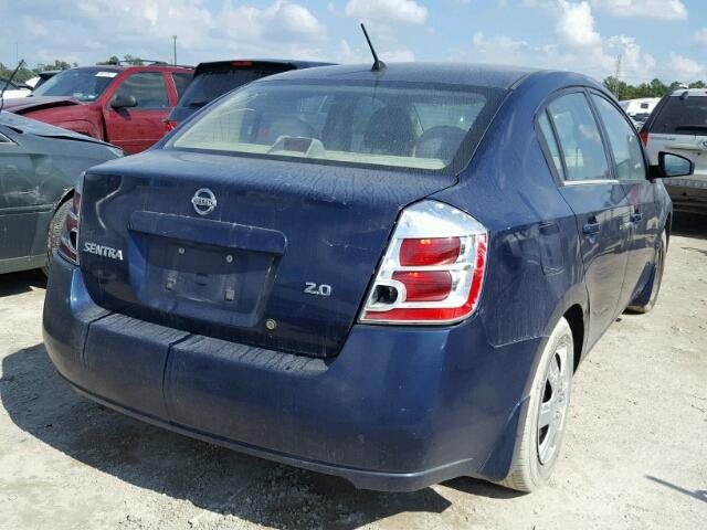 3N1AB61E67L723833 - 2007 NISSAN SENTRA 2.0 BLUE photo 4