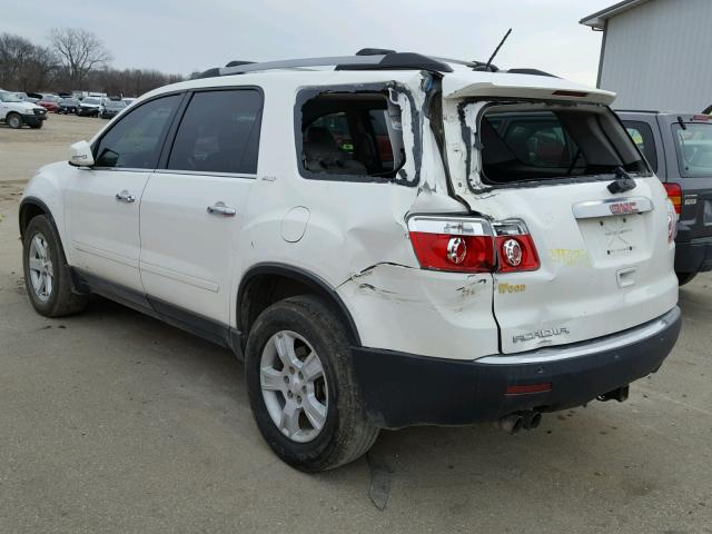 1GKKRRED3CJ354516 - 2012 GMC ACADIA SLT თეთრი ფოტო 3