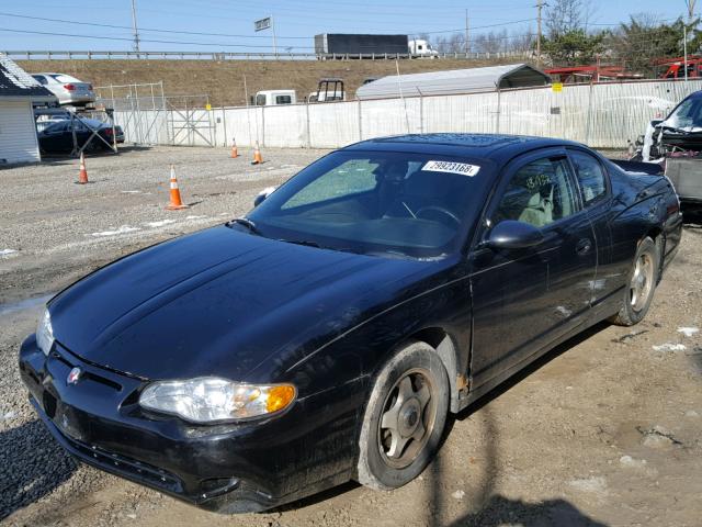 2G1WW12E559108711 - 2005 CHEVROLET MONTE CARL BLACK photo 2