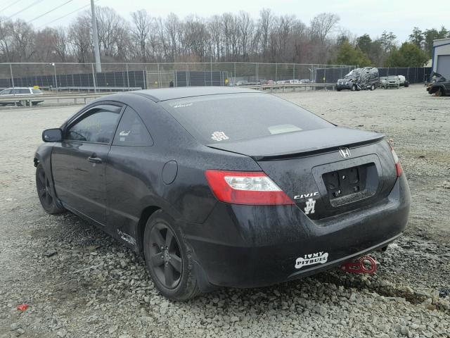 2HGFG12816H544656 - 2006 HONDA CIVIC EX BLACK photo 3