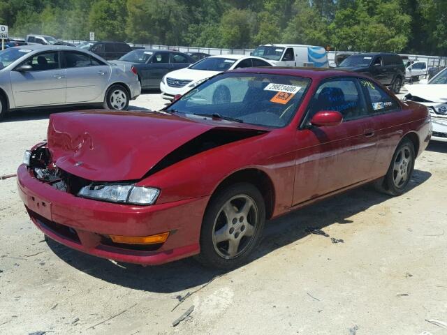 JN1AS44D5SW023666 - 1995 NISSAN 240SX BASE RED photo 2