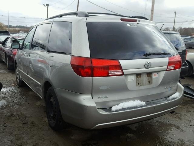 5TDZA23C85S360546 - 2005 TOYOTA SIENNA CE SILVER photo 3