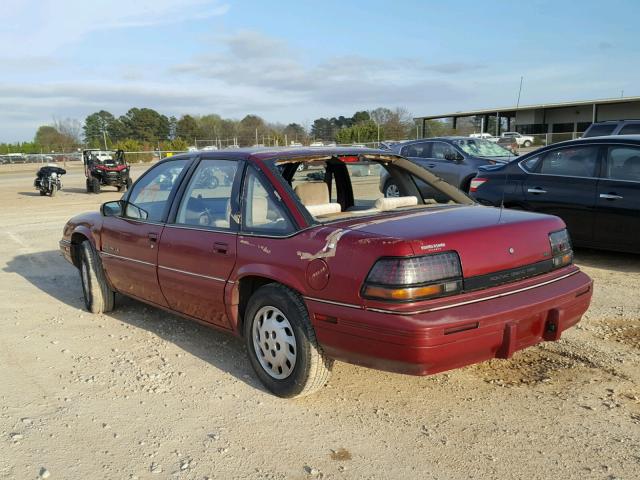 1G2WH54TXPF314528 - 1993 PONTIAC GRAND PRIX 勃艮第红 照片 3