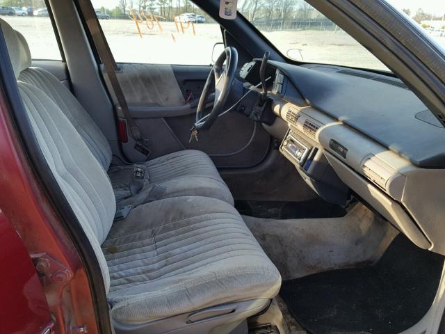 1G2WH54TXPF314528 - 1993 PONTIAC GRAND PRIX 勃艮第红 照片 5