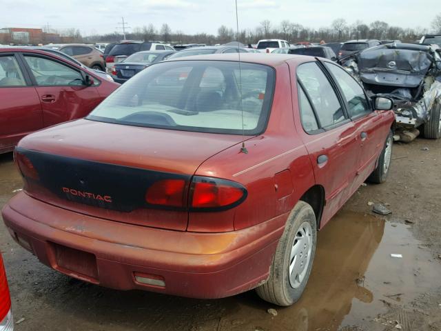 1G2JB5240V7530404 - 1997 PONTIAC SUNFIRE SE MAROON photo 4