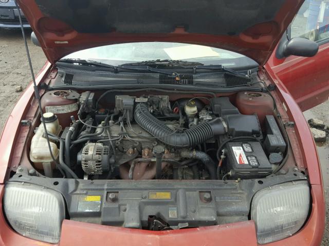 1G2JB5240V7530404 - 1997 PONTIAC SUNFIRE SE MAROON photo 7