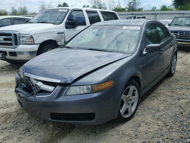 19UUA66235A025617 - 2005 ACURA TL GRAY photo 2