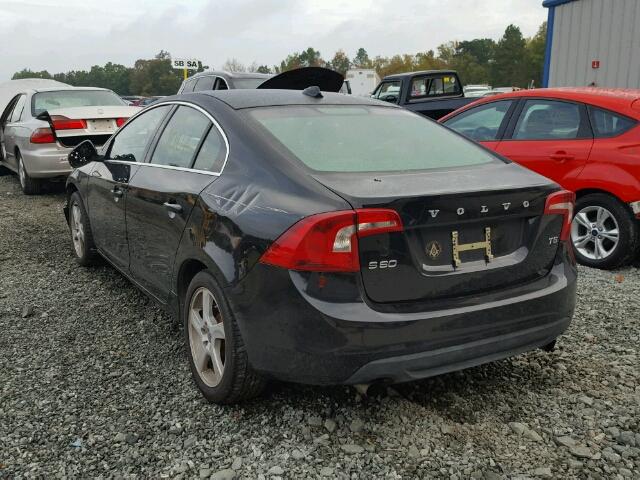 YV1622FS5C2137558 - 2012 VOLVO S60 T5 BLACK photo 3