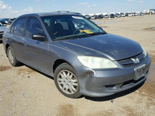 2HGES16574H516190 - 2004 HONDA CIVIC LX CHARCOAL photo 1