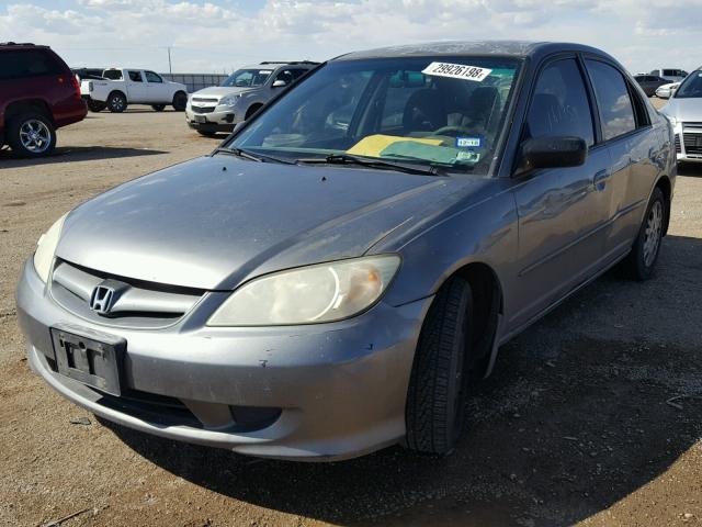 2HGES16574H516190 - 2004 HONDA CIVIC LX CHARCOAL photo 2