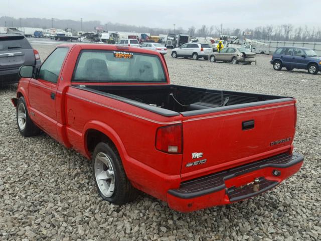 1GCCS14W618230432 - 2001 CHEVROLET S TRUCK S1 RED photo 3