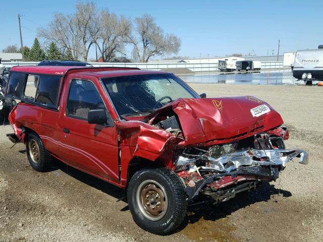 1N6SD11S1NC304007 - 1992 NISSAN TRUCK SHOR RED photo 1