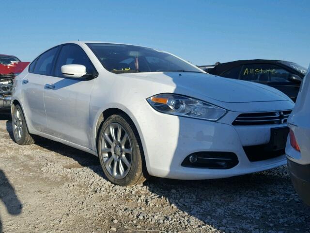 1C3CDFCB2FD267454 - 2015 DODGE DART LIMIT WHITE photo 1