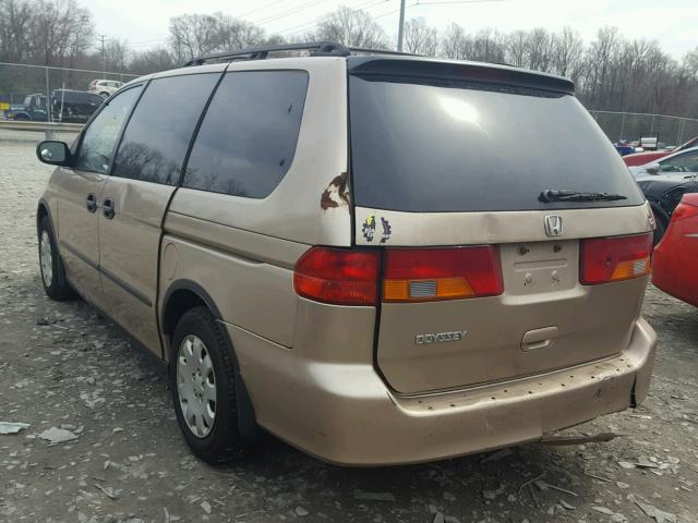 2HKRL18571H500570 - 2001 HONDA ODYSSEY LX TAN photo 3