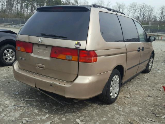 2HKRL18571H500570 - 2001 HONDA ODYSSEY LX TAN photo 4