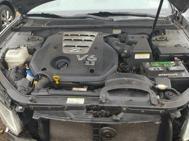 5NPEU46F06H142275 - 2006 HYUNDAI SONATA GLS SILVER photo 7