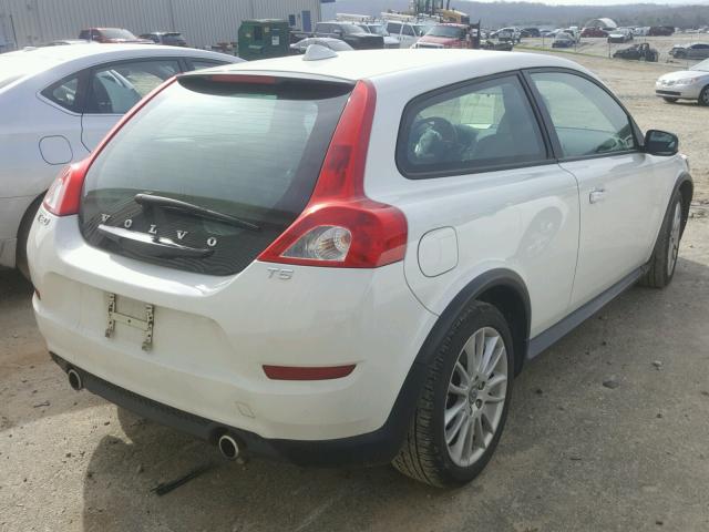 YV1672MK1C2273755 - 2012 VOLVO C30 T5 WHITE photo 4