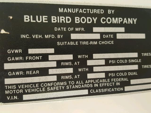 1HVLNHGL6HHA21085 - 1987 INTERNATIONAL S-SERIES 1 黄色 照片 10