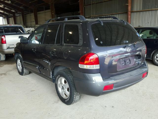 KM8SC73D65U963357 - 2005 HYUNDAI SANTA FE G BLUE photo 3