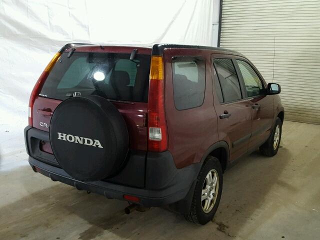 SHSRD78824U255148 - 2004 HONDA CR-V EX RED photo 4