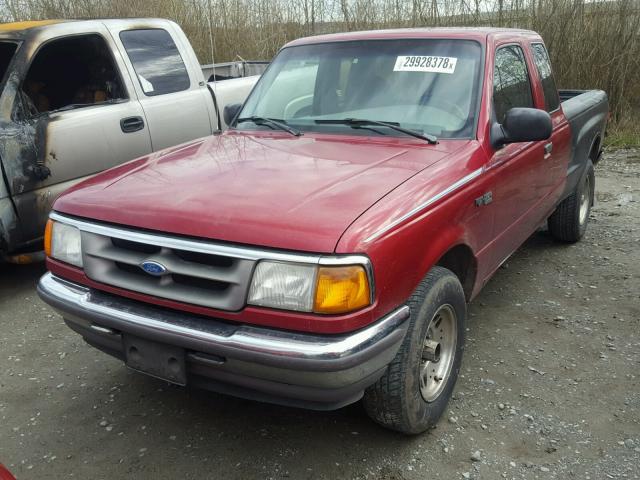 1FTCR14X7PPA62559 - 1993 FORD RANGER SUP RED photo 2