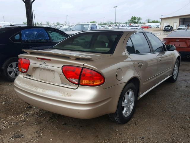 1G3NL52E82C190957 - 2002 OLDSMOBILE ALERO GL GOLD photo 4