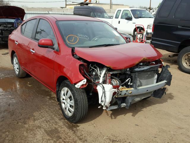 3N1CN7AP2CL849107 - 2012 NISSAN VERSA S RED photo 1