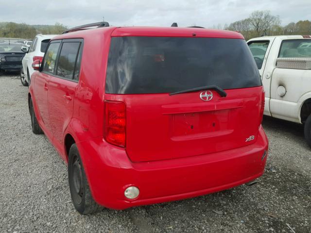 JTLKE50EX91096881 - 2009 TOYOTA SCION XB RED photo 3