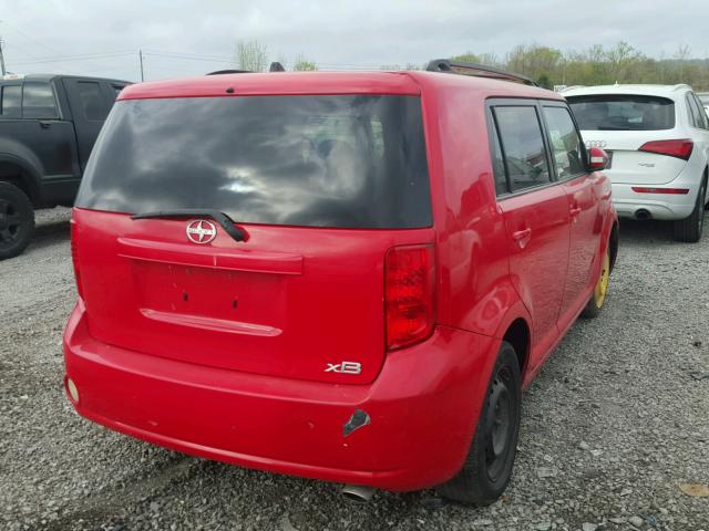 JTLKE50EX91096881 - 2009 TOYOTA SCION XB RED photo 4