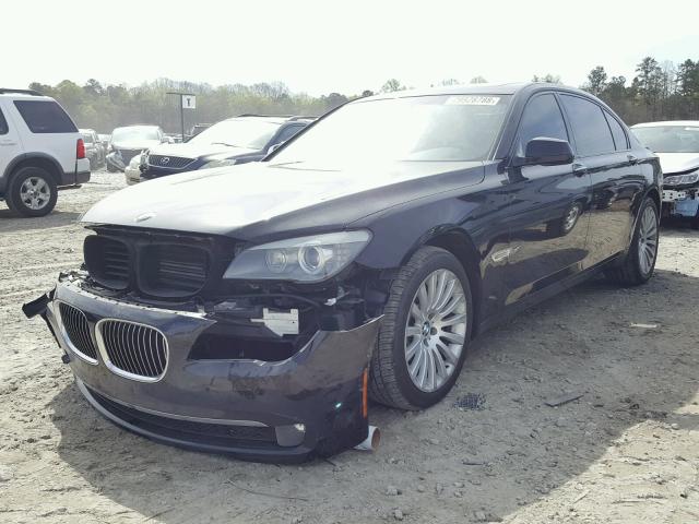 WBAKC8C52AC430437 - 2010 BMW 750 LI BLACK photo 2