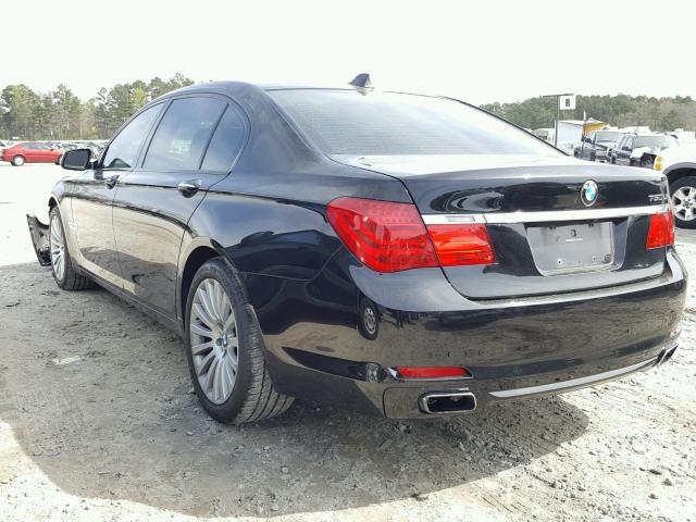 WBAKC8C52AC430437 - 2010 BMW 750 LI BLACK photo 3