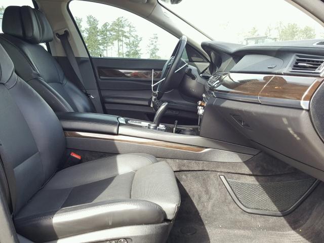 WBAKC8C52AC430437 - 2010 BMW 750 LI BLACK photo 5