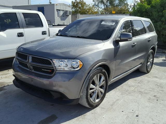 1C4SDHCT2CC130401 - 2012 DODGE DURANGO R/ GRAY photo 2