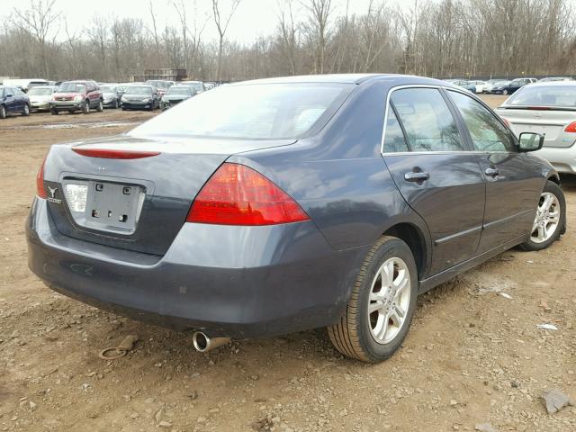 1HGCM563X6A047153 - 2006 HONDA ACCORD SE GRAY photo 4